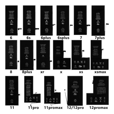 Baterias de telefone recarregáveis de lítio para Iphone 6plus 6s 7plus X Xr Xs Xsmas