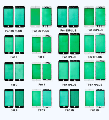 3 em 1 OCA frontal Iphone 6 Substituição de vidro externo personalizado