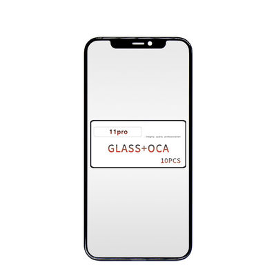QC 100% testado Vidro frontal exterior 11pro Vidro com OCA para iPhone Oca Glass